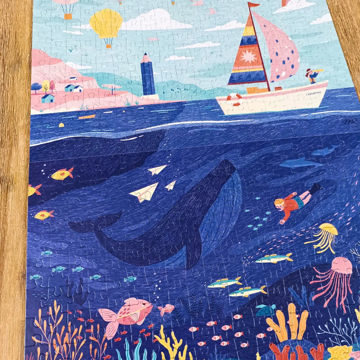 Pack 2 puzzles 200 pièces : l'Aventure Enchantée + Plongée Colorée