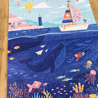 Pack 2 puzzles 200 pièces : l'Aventure Enchantée + Plongée Colorée