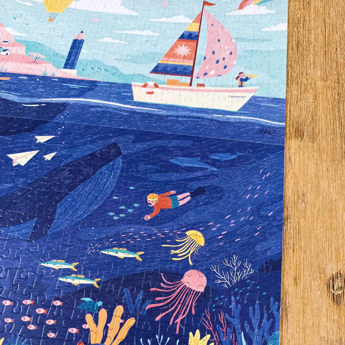 Pack 2 puzzles 200 pièces : l'Aventure Enchantée + Plongée Colorée