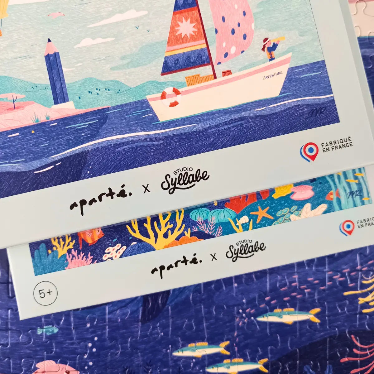 Pack 2 puzzles 200 pièces : l'Aventure Enchantée + Plongée Colorée