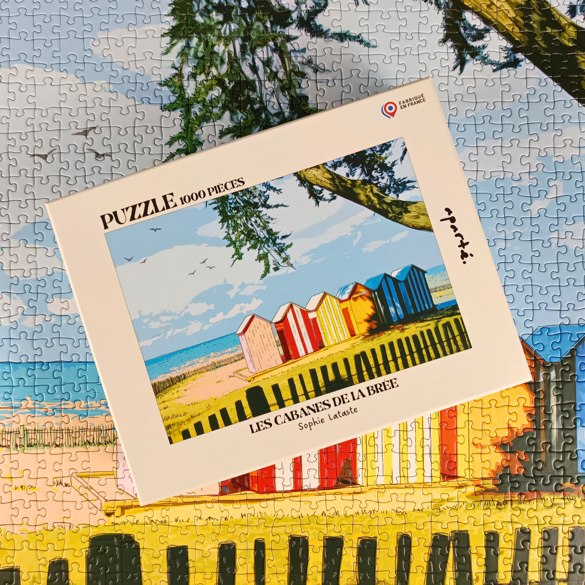 Puzzle 1000 pièces : Les Cabanes de la Brée