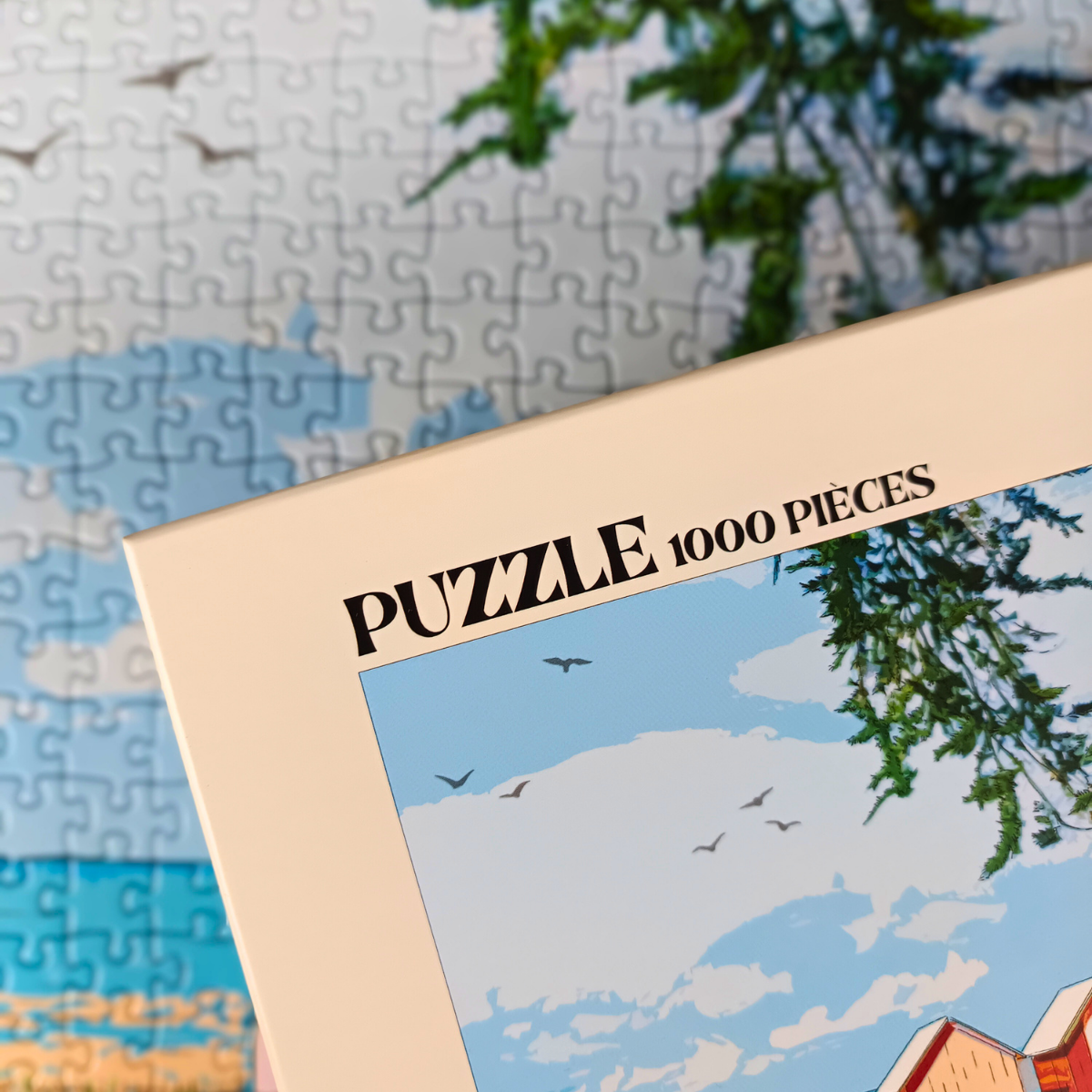 Puzzle 1000 pièces : Les Cabanes de la Brée