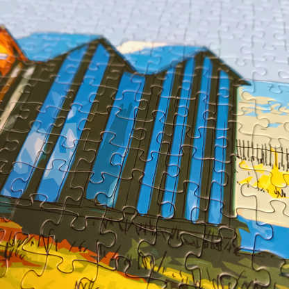Puzzle 1000 pièces : Les Cabanes de la Brée