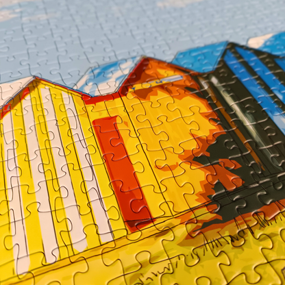 Puzzle 1000 pièces : Les Cabanes de la Brée