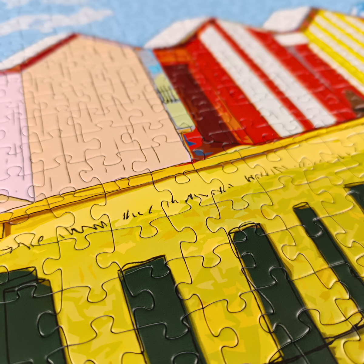 Puzzle 1000 pièces : Les Cabanes de la Brée