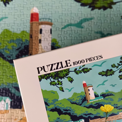 Puzzle 1000 pièces : Noirmoutier l'Anse Rouge