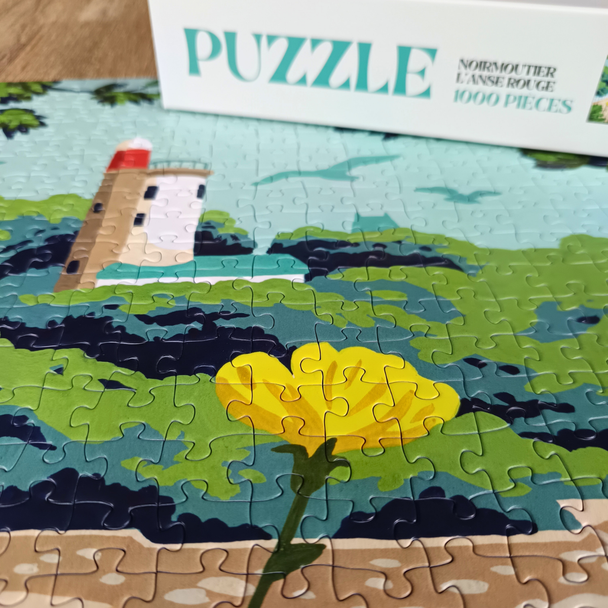 Puzzle 1000 pièces : Noirmoutier l'Anse Rouge