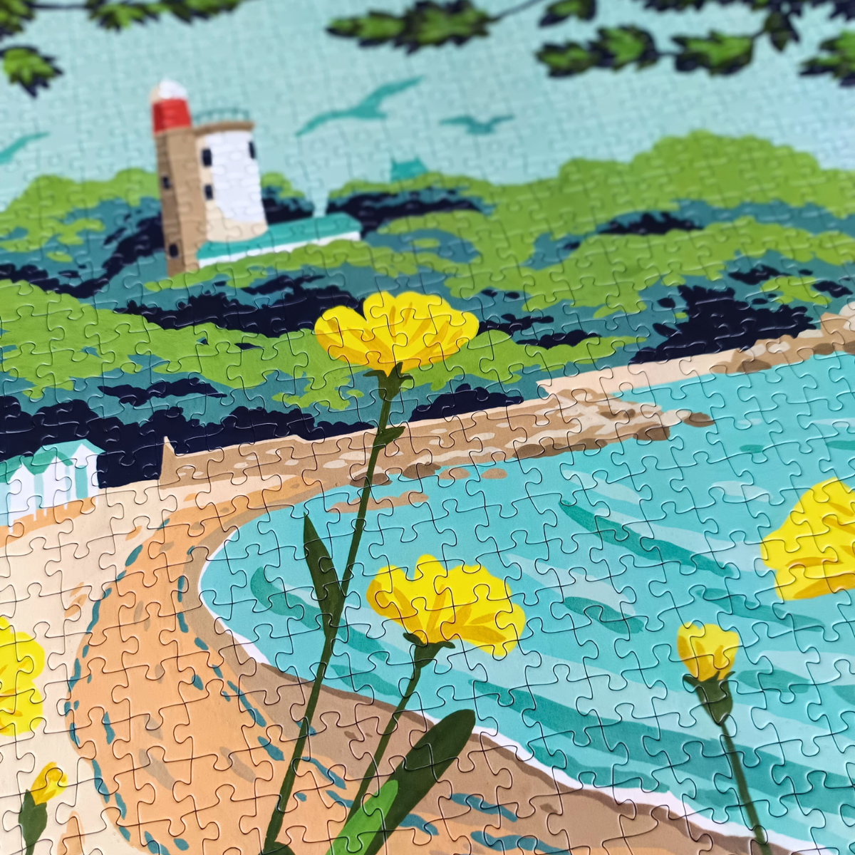 Puzzle 1000 pièces : Noirmoutier l'Anse Rouge