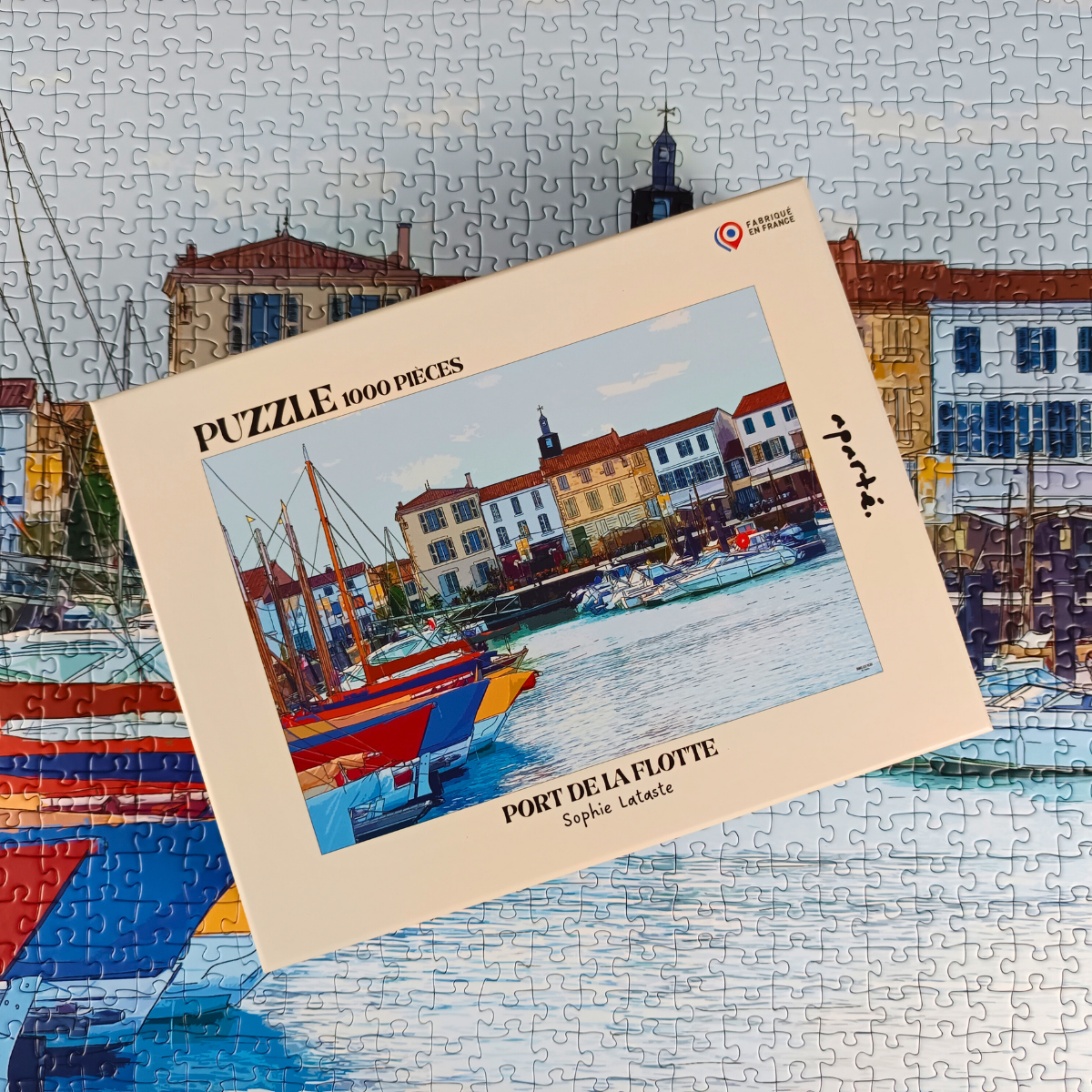 Puzzle 1000 pièces : Port de La Flotte
