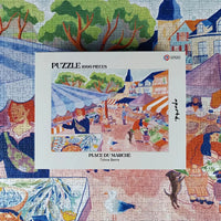 Puzzle 1000 pièces : Place du Marché Aparté.