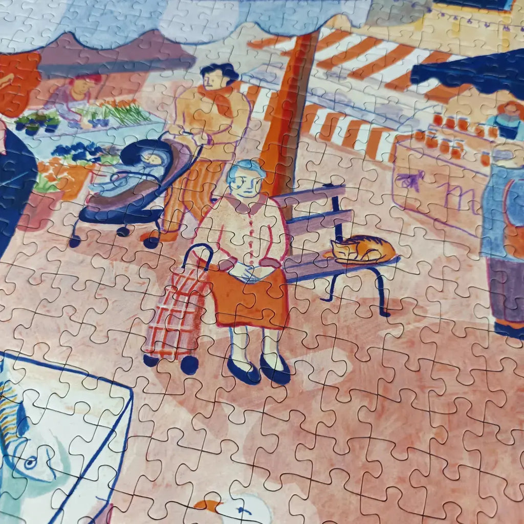 Puzzle 1000 pièces : Place du Marché Aparté.