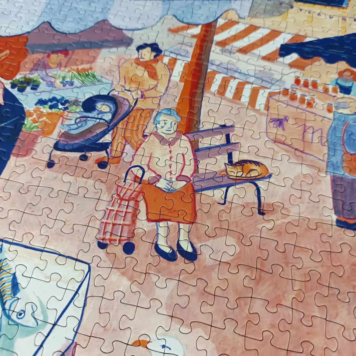 Puzzle 1000 pièces : Place du Marché Aparté.