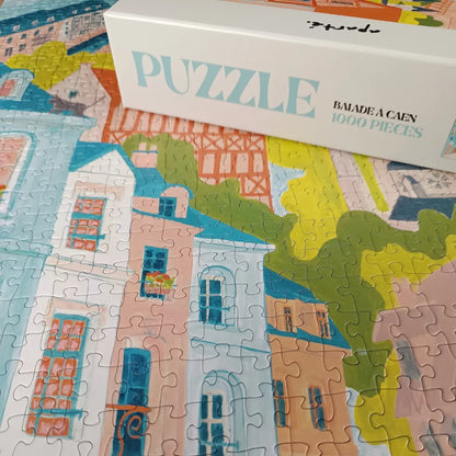 Puzzle 1000 pièces : Balade à Caen