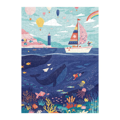 Pack 2 puzzles 200 pièces : l'Aventure Enchantée + Plongée Colorée