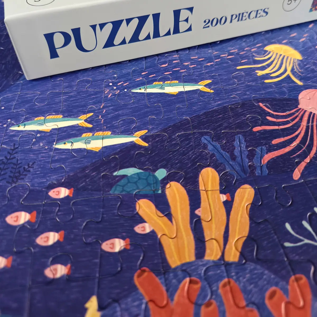 Puzzle 200 pièces : Plongée Colorée