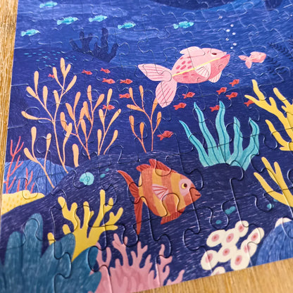 Pack 2 puzzles 200 pièces : l'Aventure Enchantée + Plongée Colorée