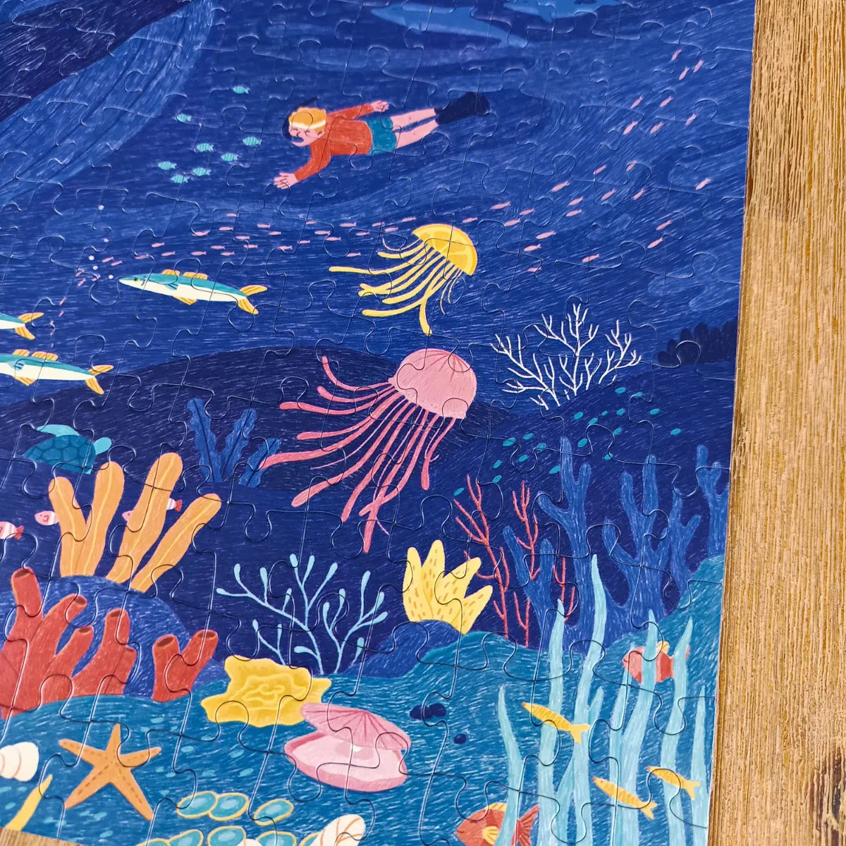 Puzzle 200 pièces : Plongée Colorée