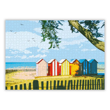 Puzzle 1000 pièces : Les Cabanes de la Brée
