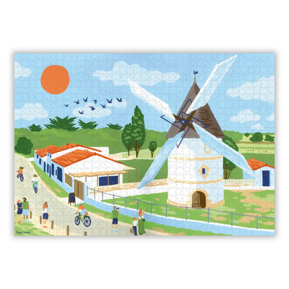 Puzzle 1000 pièces : Moulin de la Brée