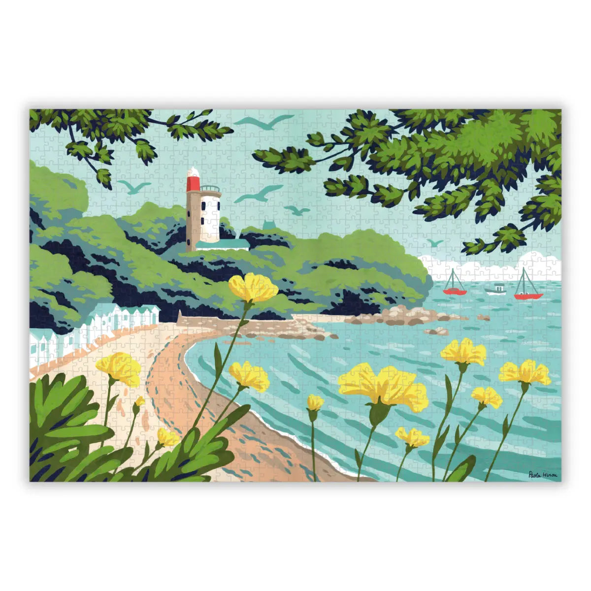 Puzzle 1000 pièces : Noirmoutier l'Anse Rouge