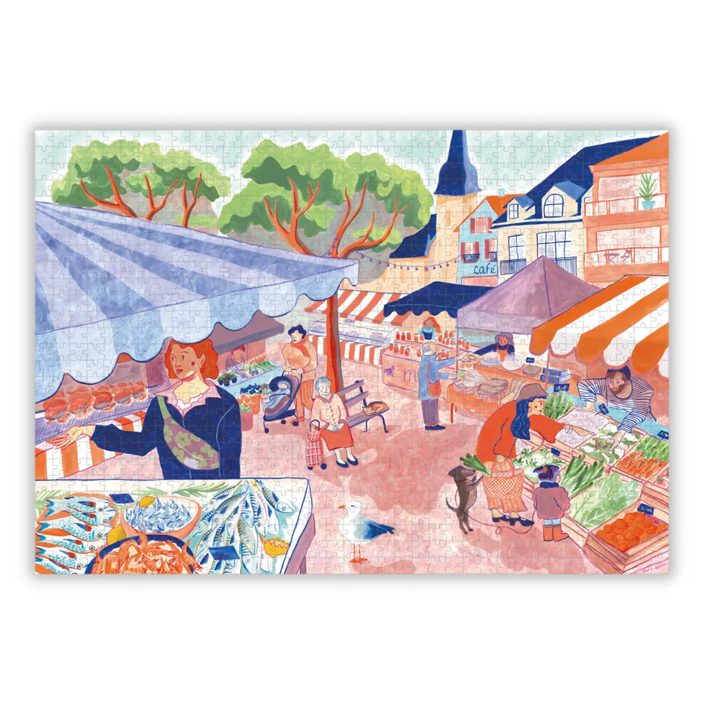 Puzzle 1000 pièces : Place du Marché