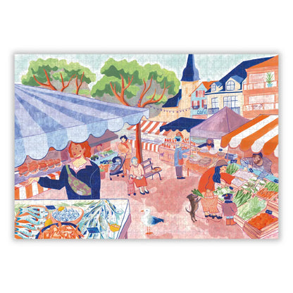 Puzzle 1000 pièces : Place du Marché