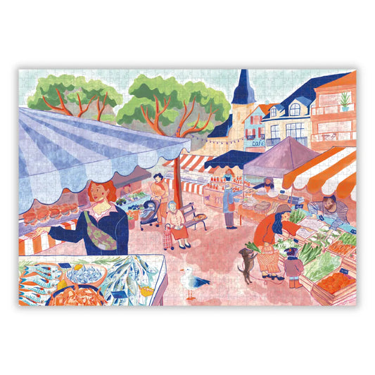 Puzzle 1000 pièces : Place du Marché