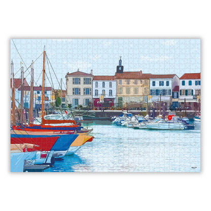 Puzzle 1000 pièces : Port de La Flotte