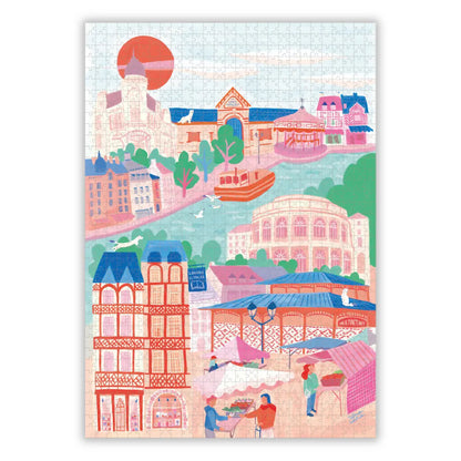 Puzzle 1000 pièces : Rennes