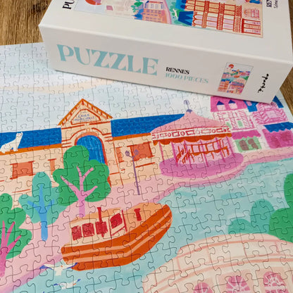 Puzzle 1000 pièces : Rennes